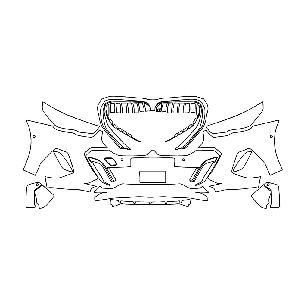 PPF prédécoupé BMW 5 Series Sedan Extended Wheelbase M Sport 2025