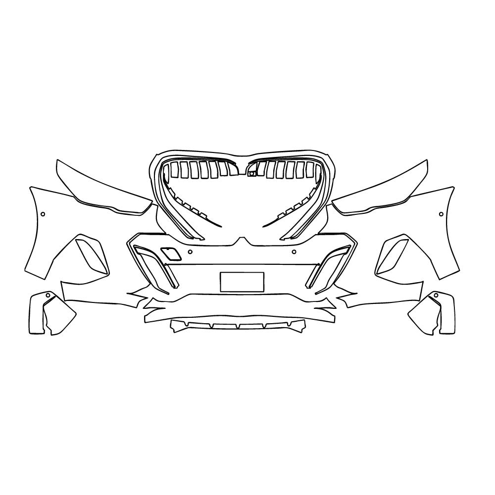 PPF prédécoupé BMW 5 Series Sedan Extended Wheelbase M Sport 2025