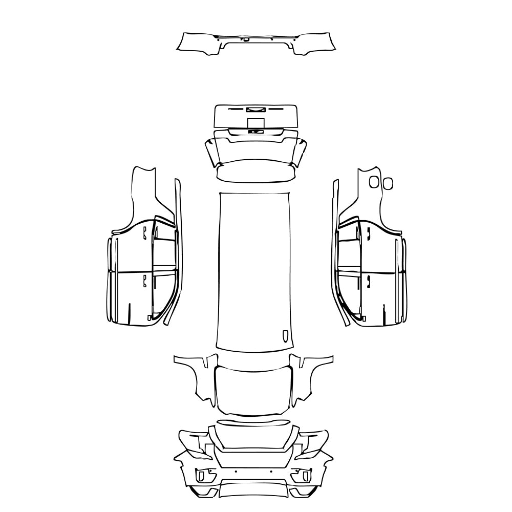 Pre-Cut PPF GMC Yukon  Denali 2024 - PPF-Kits