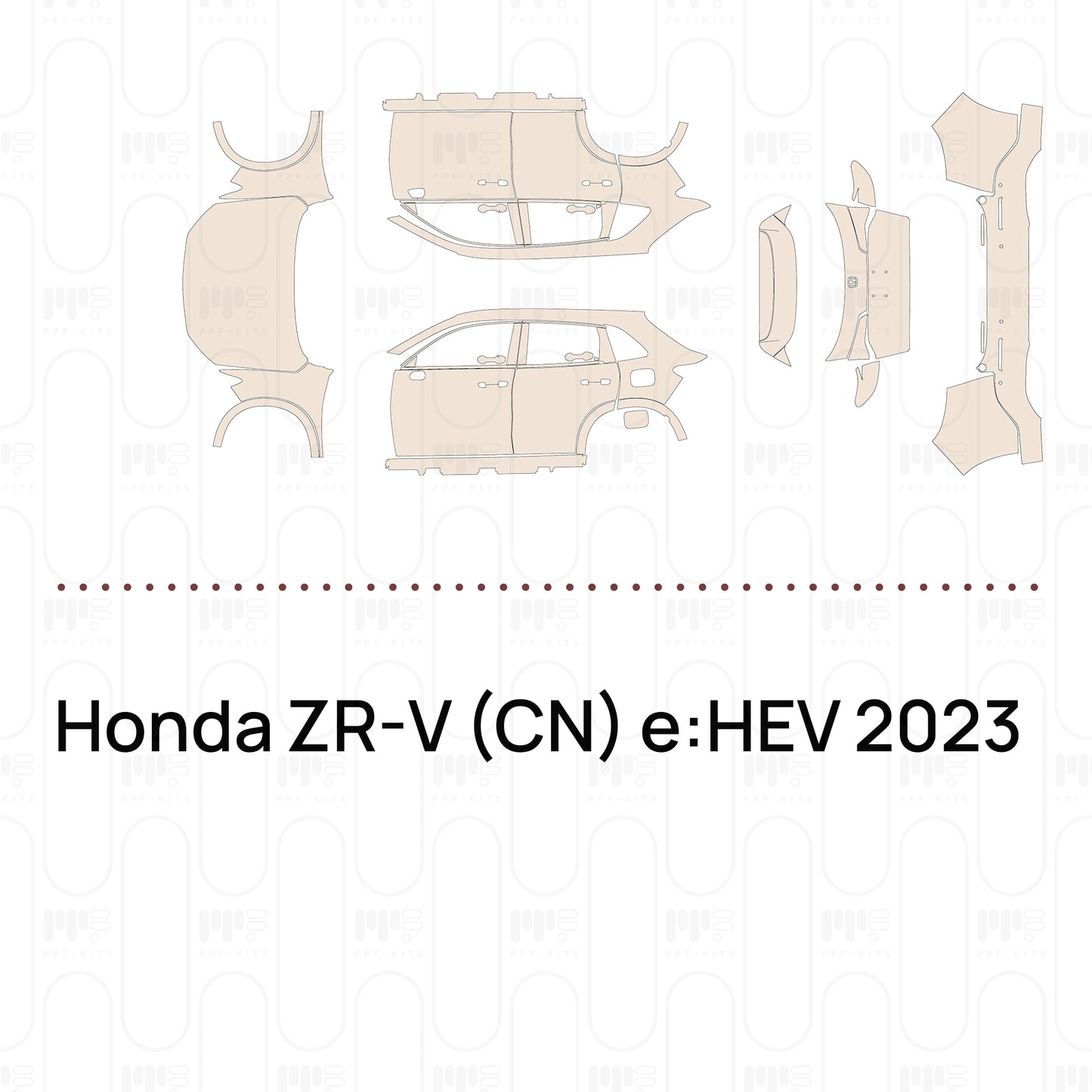 PPF prédécoupé Honda ZR-V (CN) e:HEV 2023