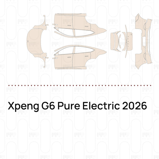 PPF prédécoupé Xpeng G6 Pure Electric 2026
