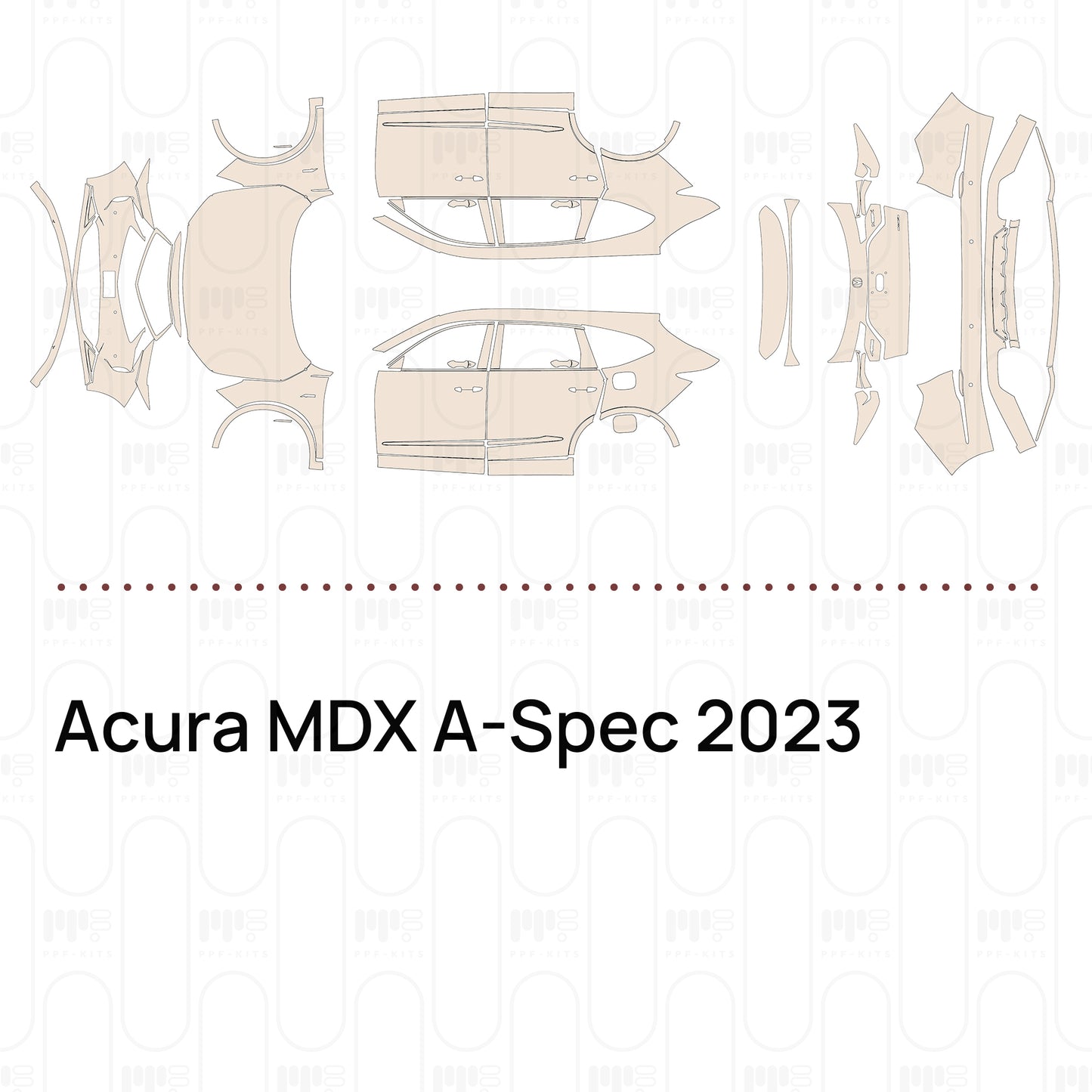PPF prédécoupé Acura MDX A-Spec 2023