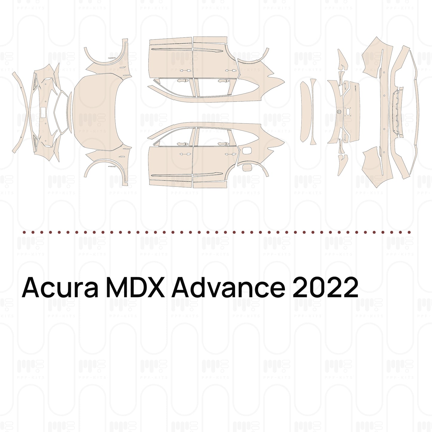 PPF prédécoupé Acura MDX Advance 2022