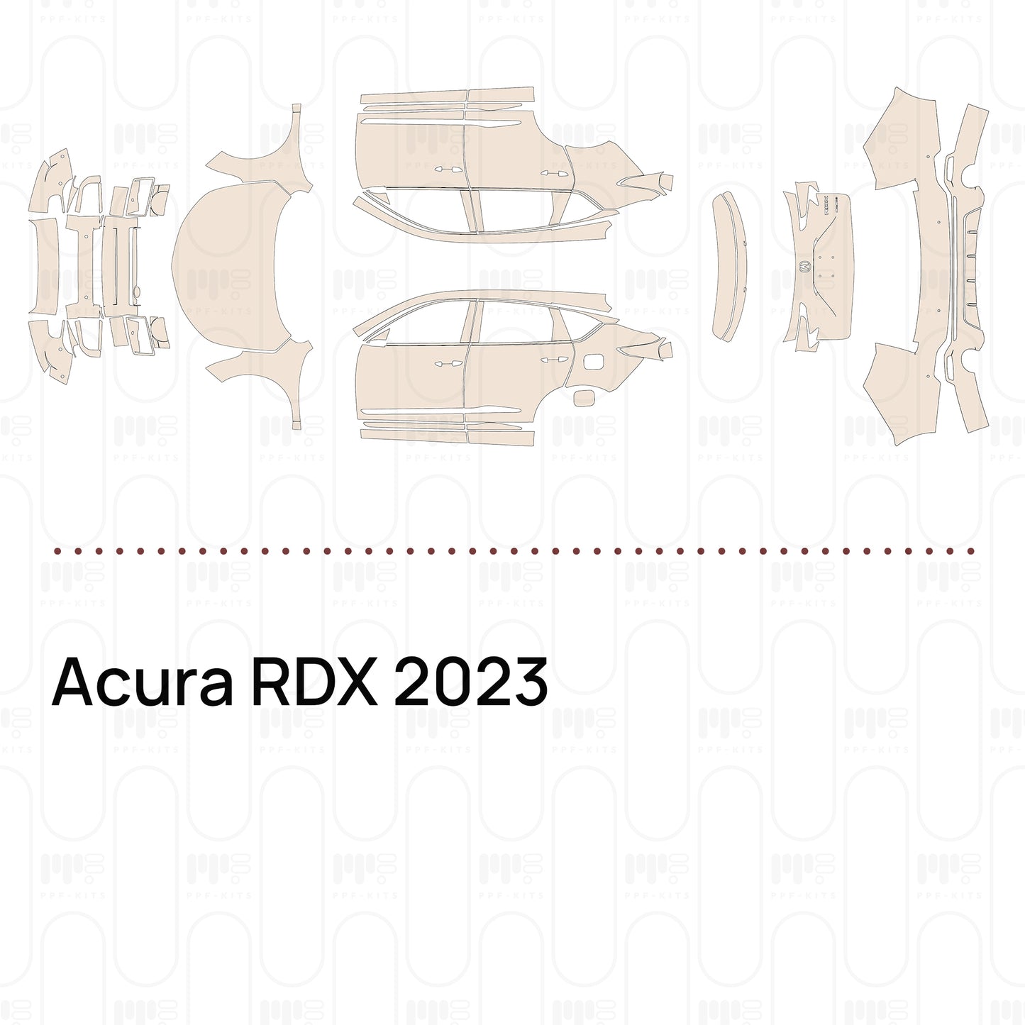 PPF prédécoupé Acura RDX 2023