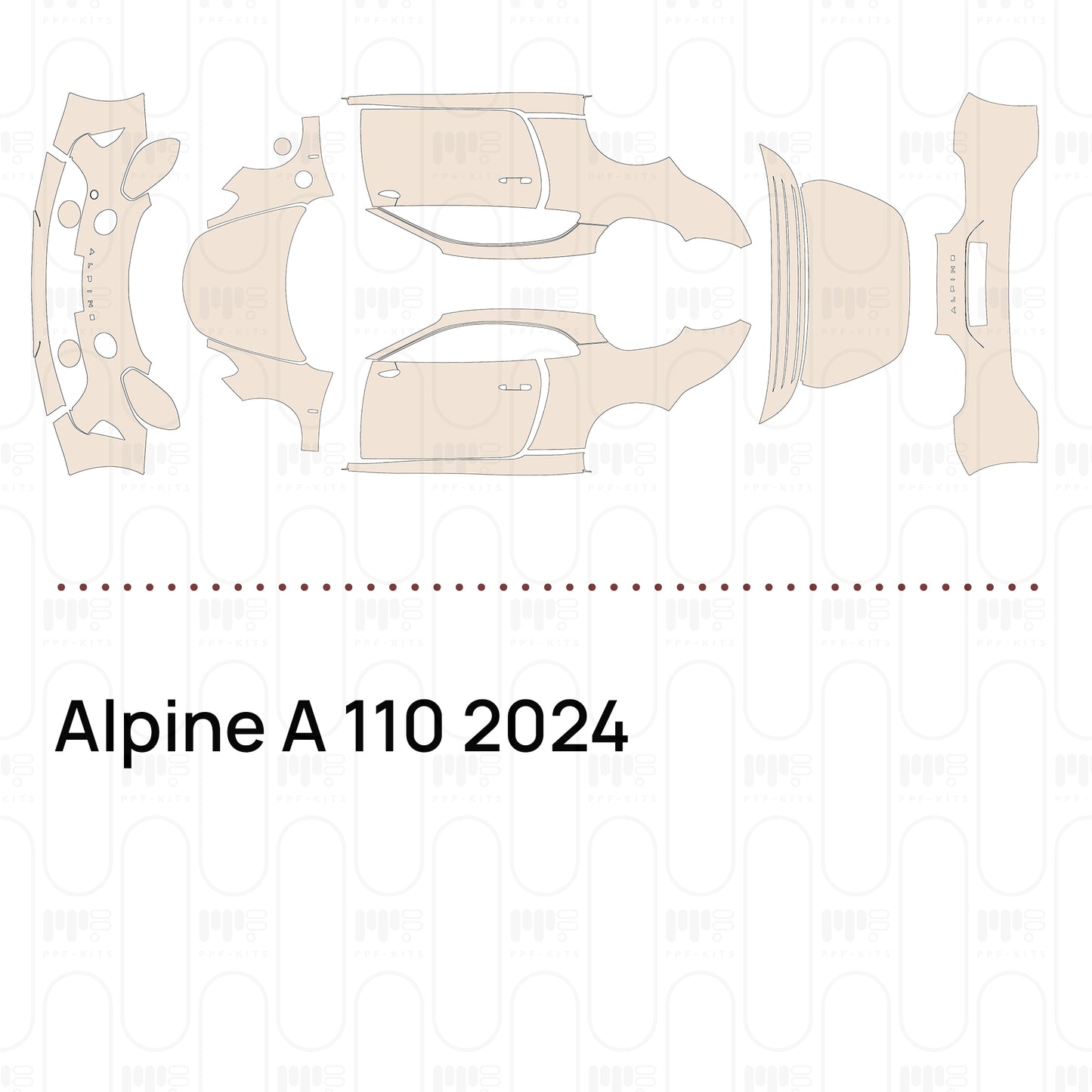 PPF prédécoupé Alpine A 110 2024