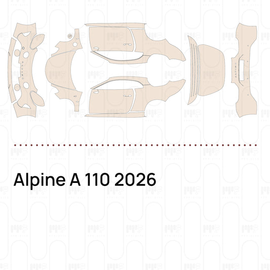 PPF prédécoupé Alpine A 110 2026