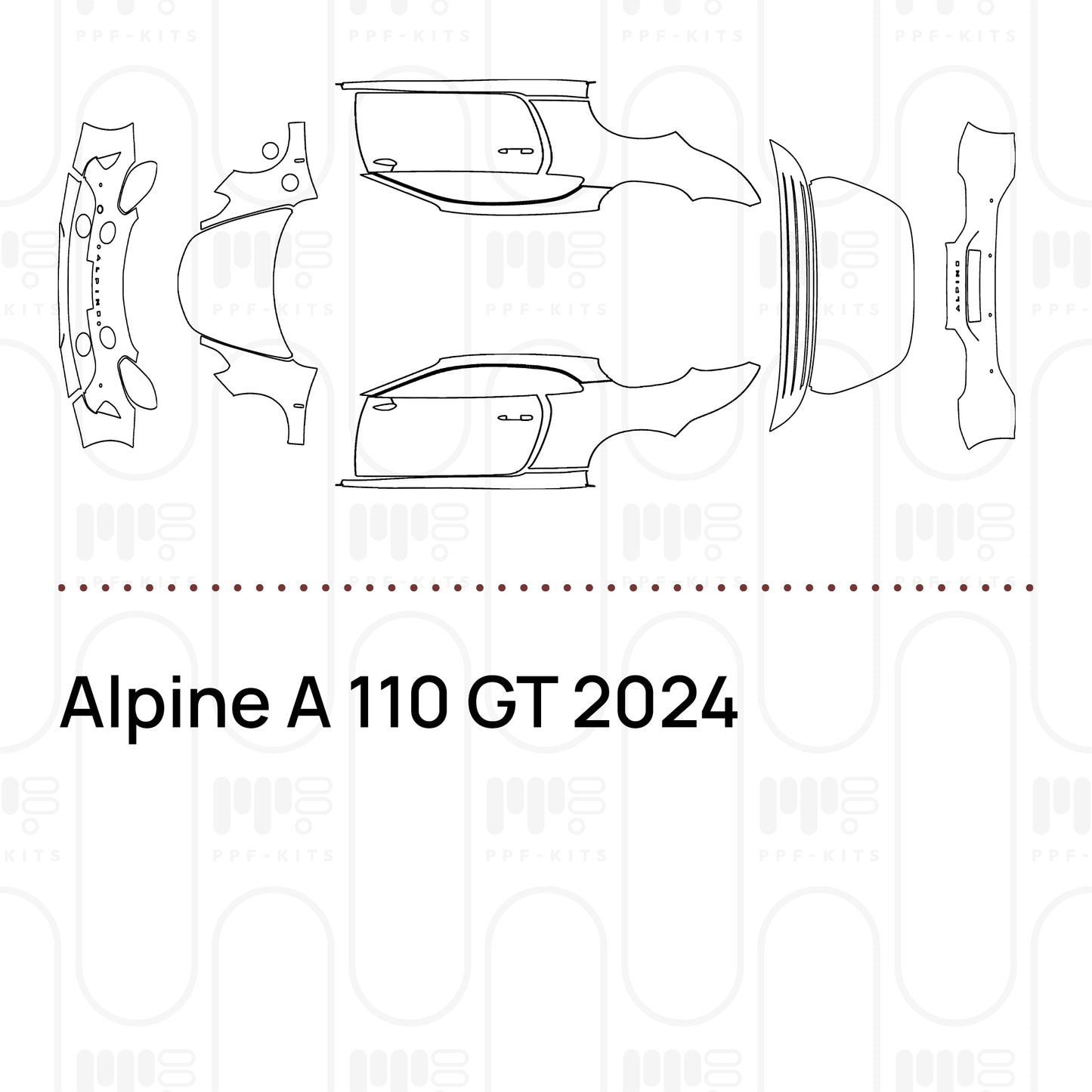 PPF prédécoupé Alpine A 110 GT 2024