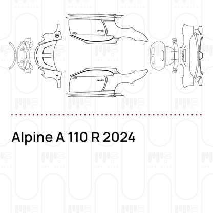 PPF prédécoupé Alpine A 110 R 2024