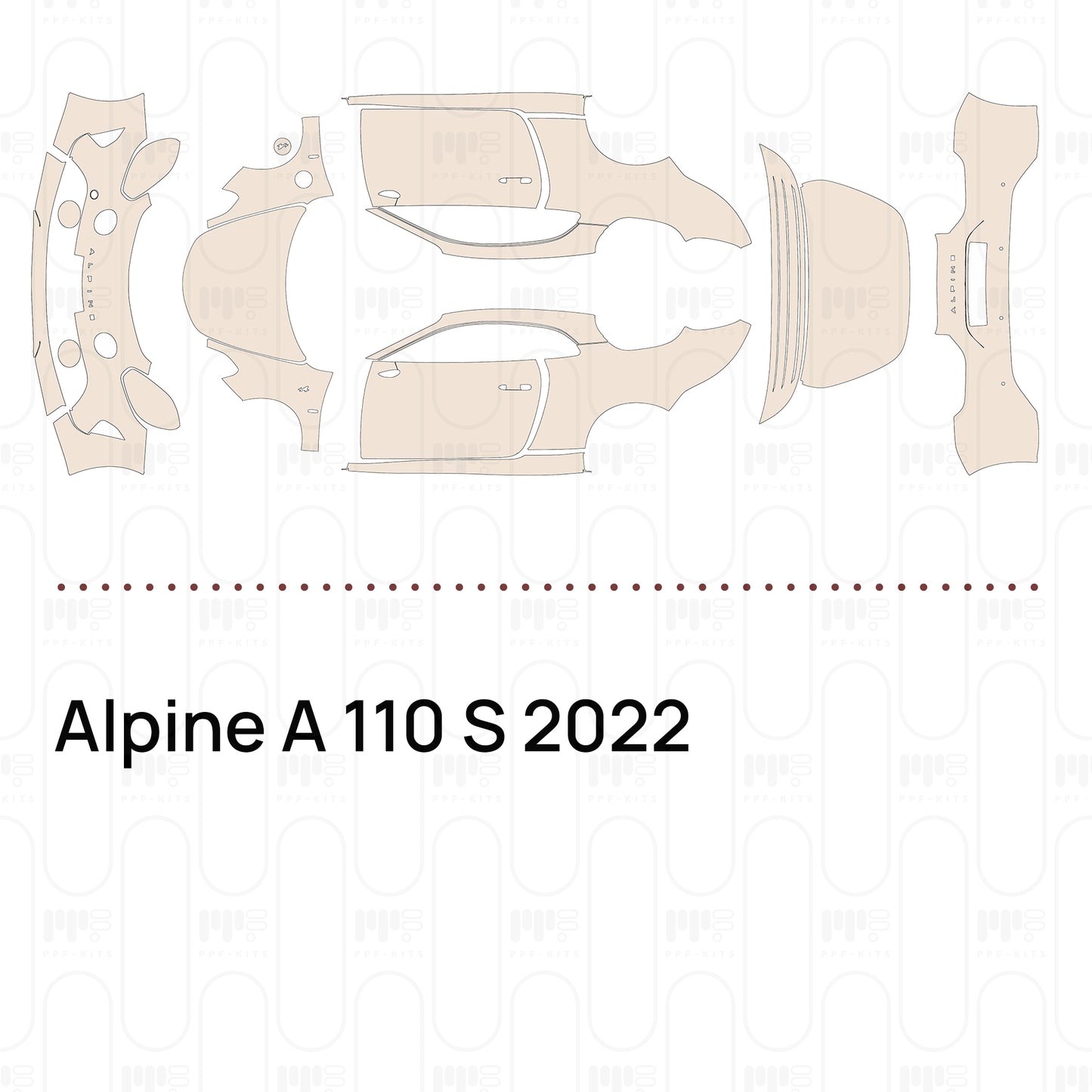 PPF prédécoupé Alpine A 110 S 2022