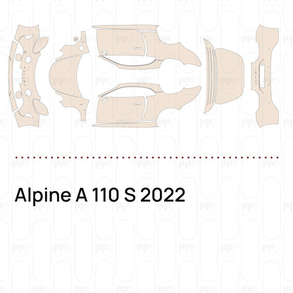 PPF prédécoupé Alpine A 110 S 2022