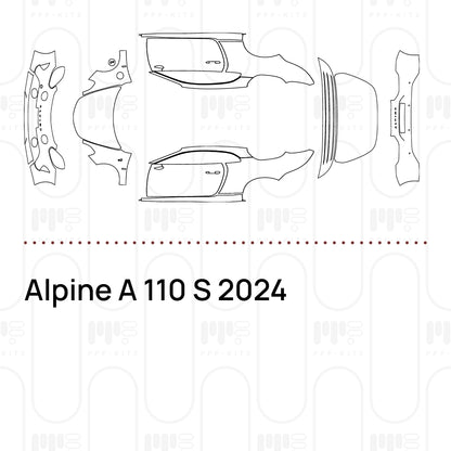 PPF prédécoupé Alpine A 110 S 2024