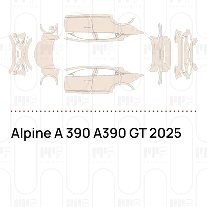 PPF prédécoupé Alpine A 390 A390 GT 2025