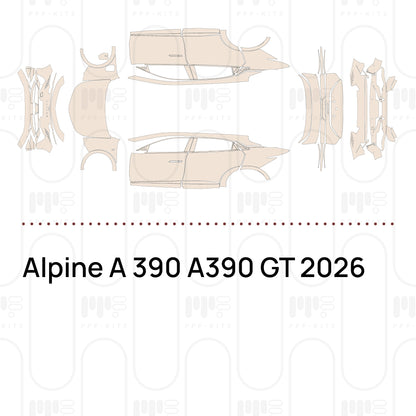 PPF prédécoupé Alpine A 390 A390 GT 2026