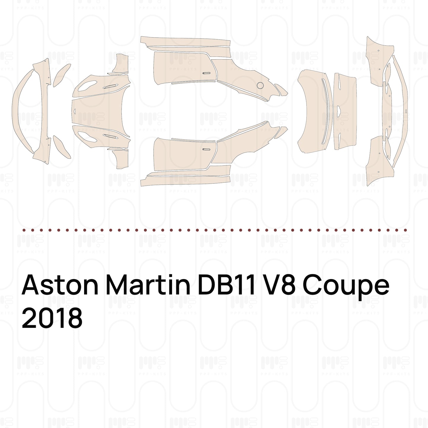 PPF prédécoupé Aston Martin DB11 V8 Coupe 2018