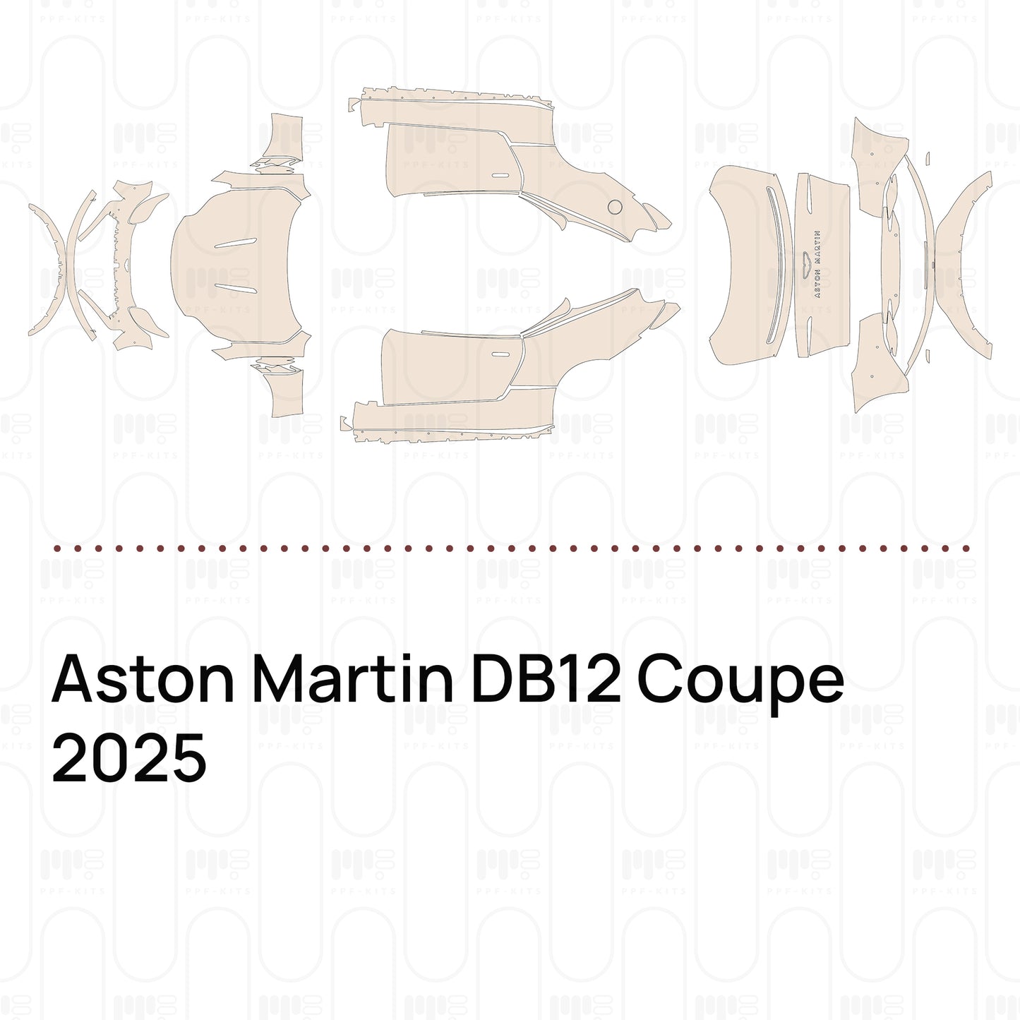 PPF prédécoupé Aston Martin DB12 Coupe 2025