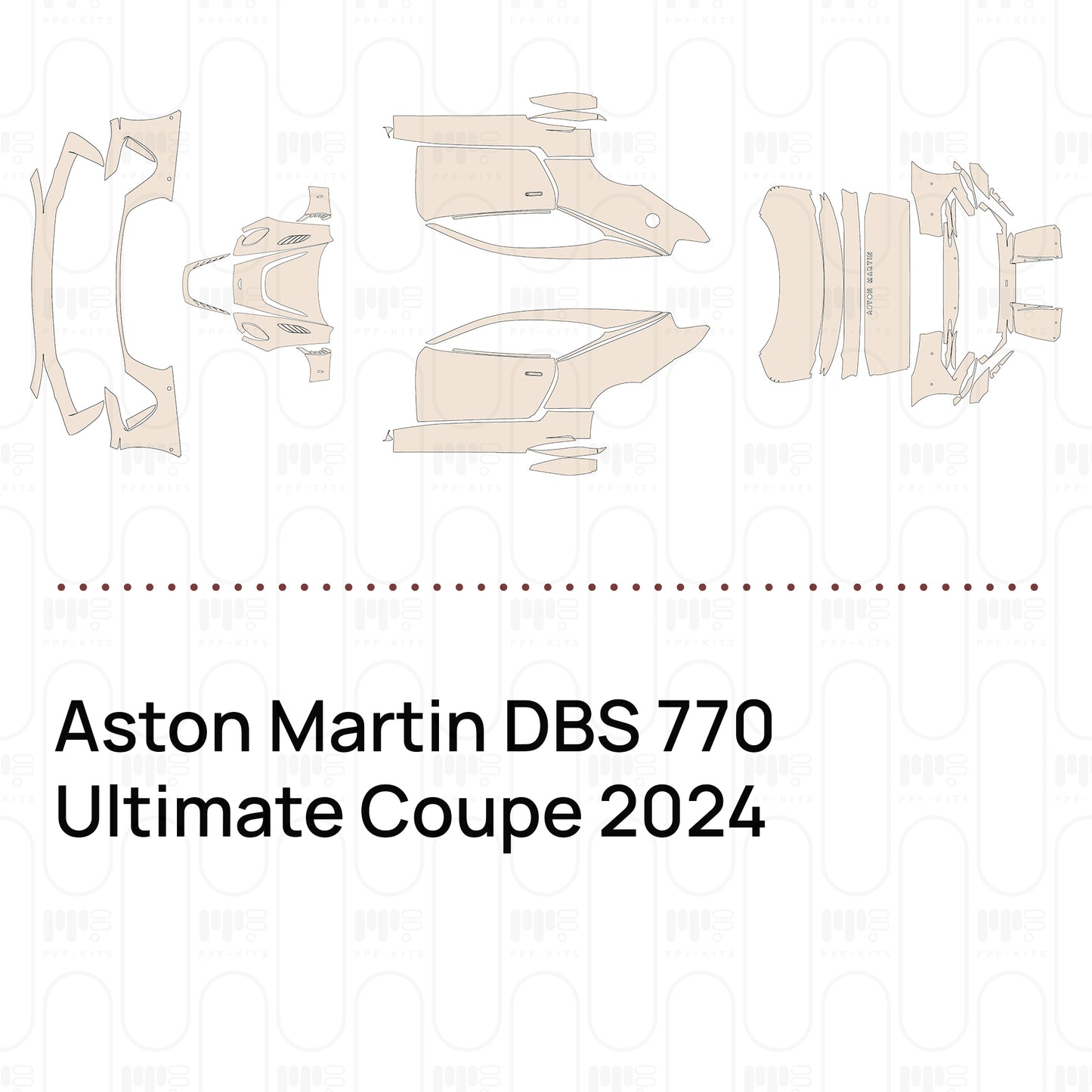 PPF prédécoupé Aston Martin DBS 770 Ultimate Coupe 2024