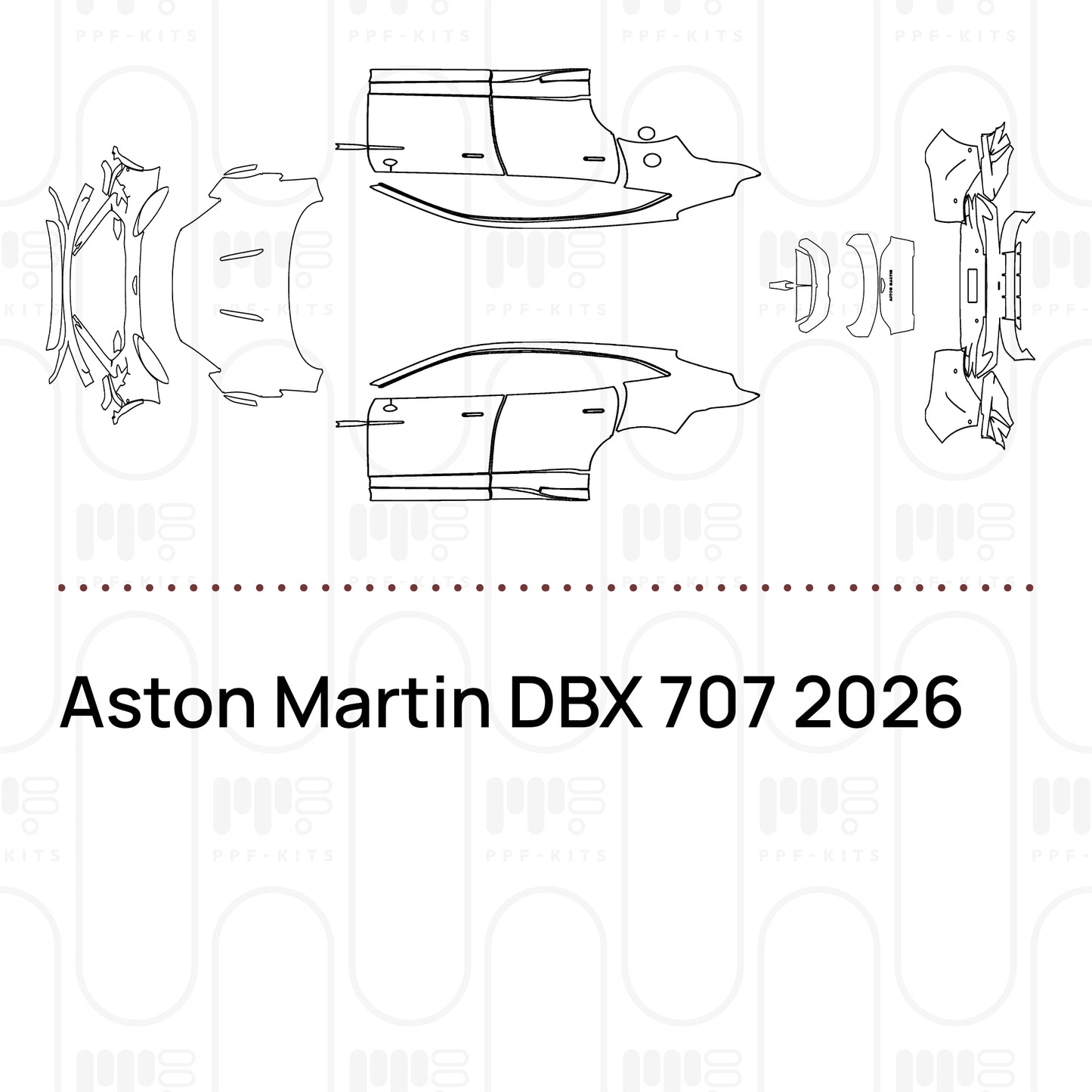 PPF prédécoupé Aston Martin DBX 707 2026
