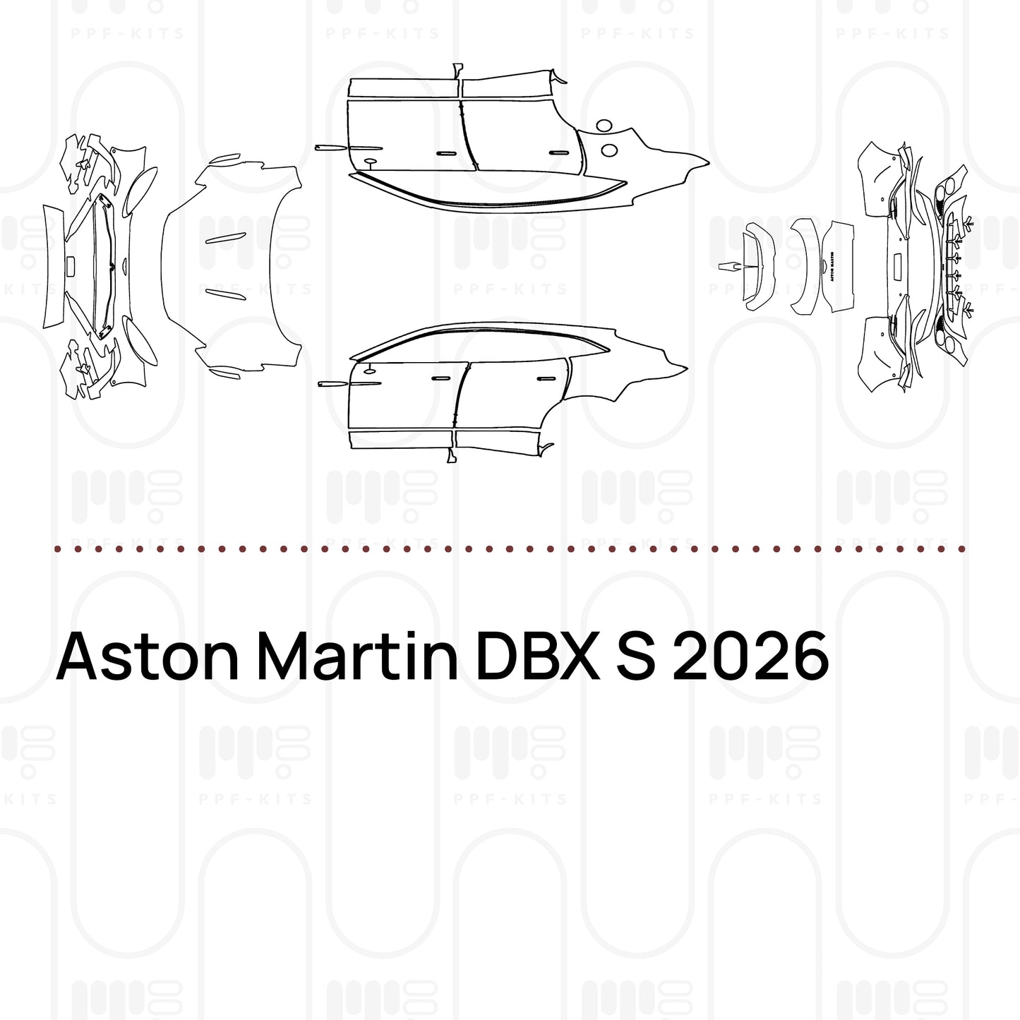 PPF prédécoupé Aston Martin DBX S 2026