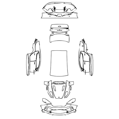 Pre-Cut PPF Aston Martin Rapide AMR 2017 - PPF-Kits