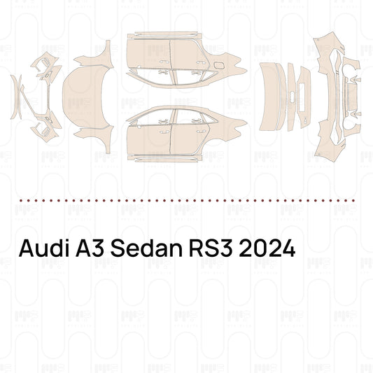 PPF prédécoupé Audi A3 Sedan RS3 2024