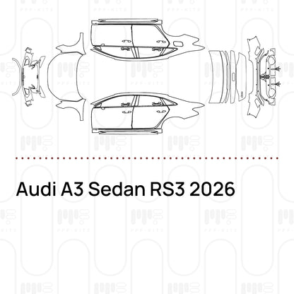 Pre-Cut PPF Audi A3 Sedan RS3 2026