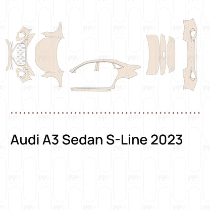 PPF prédécoupé Audi A3 Sedan S-Line 2023