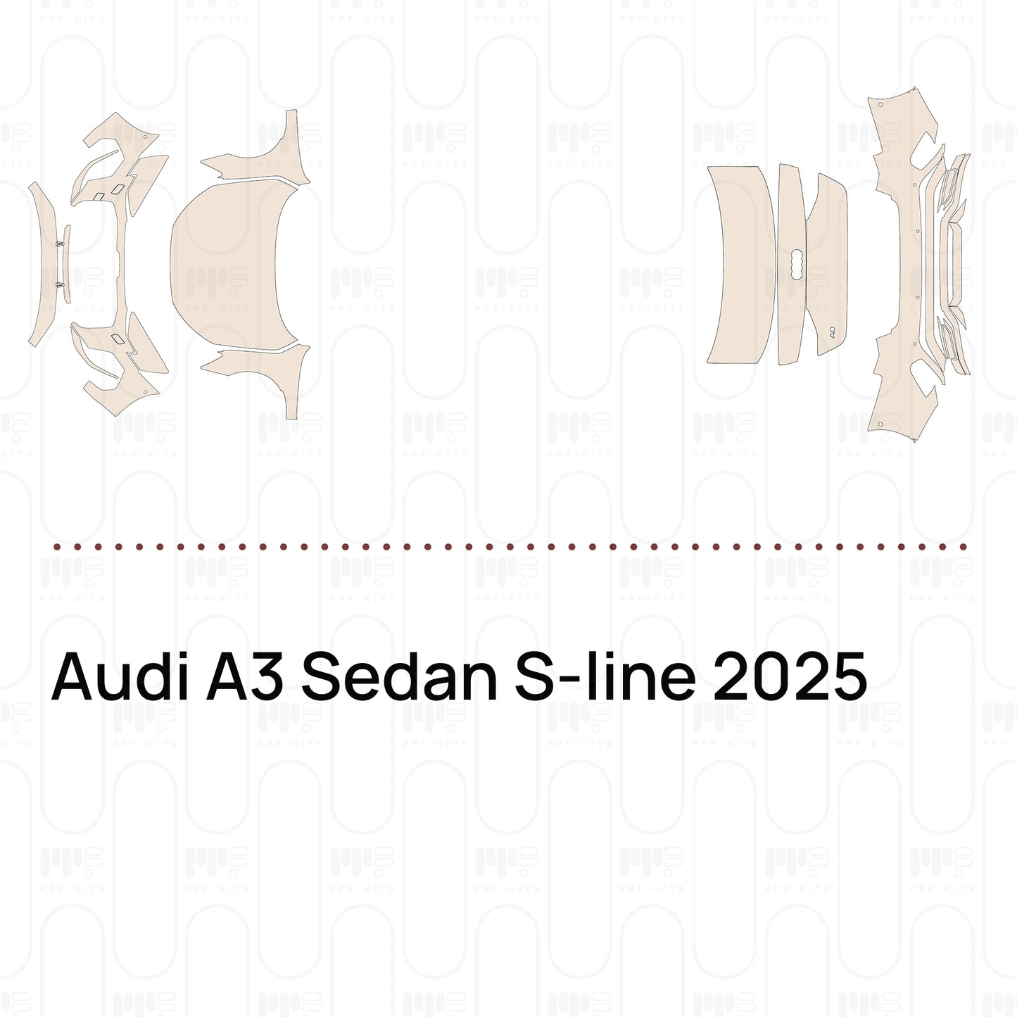 PPF prédécoupé Audi A3 Sedan S-line 2025
