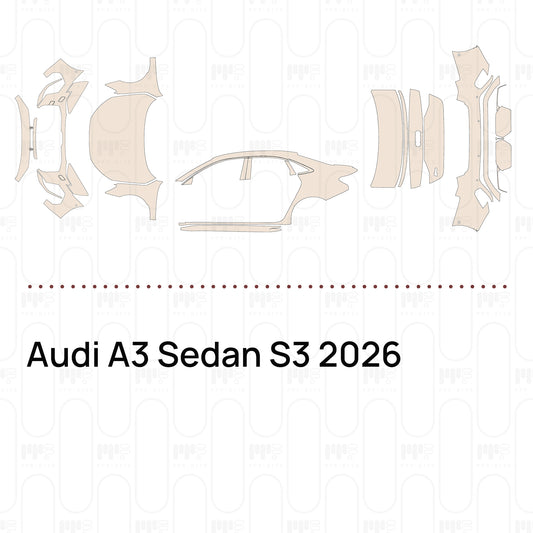 PPF prédécoupé Audi A3 Sedan S3 2026