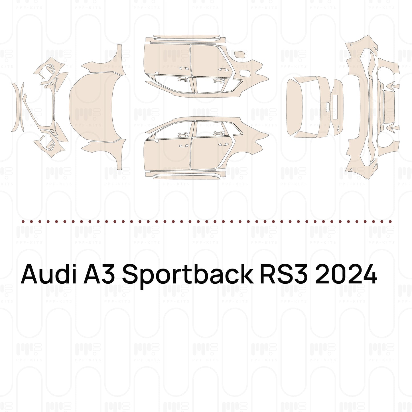PPF prédécoupé Audi A3 Sportback RS3 2024