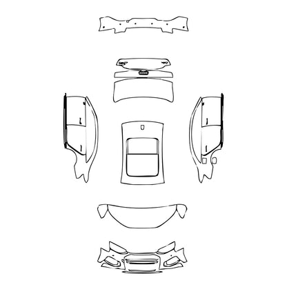 Pre-Cut PPF Audi A4 A4L Saloon Sedan Base 2021 - PPF-Kits