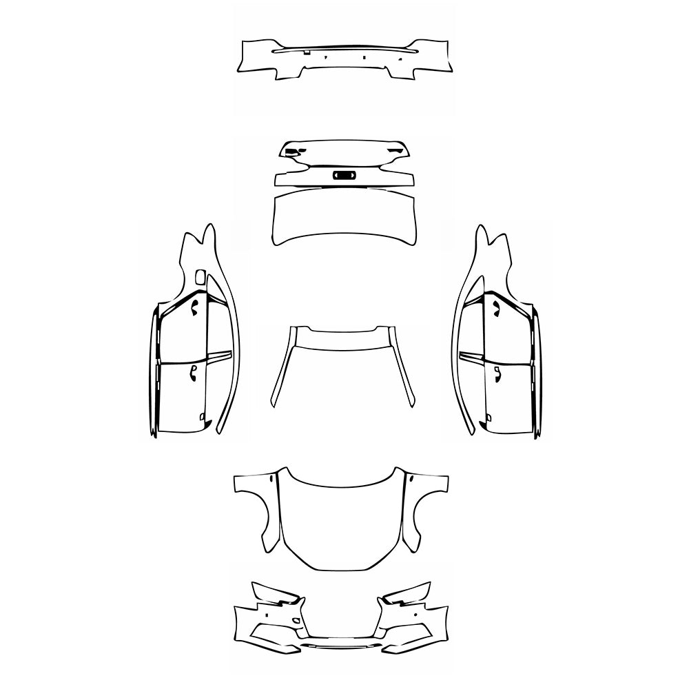Pre-Cut PPF Audi A4 A4L Saloon Sedan S-line 2017 - PPF-Kits