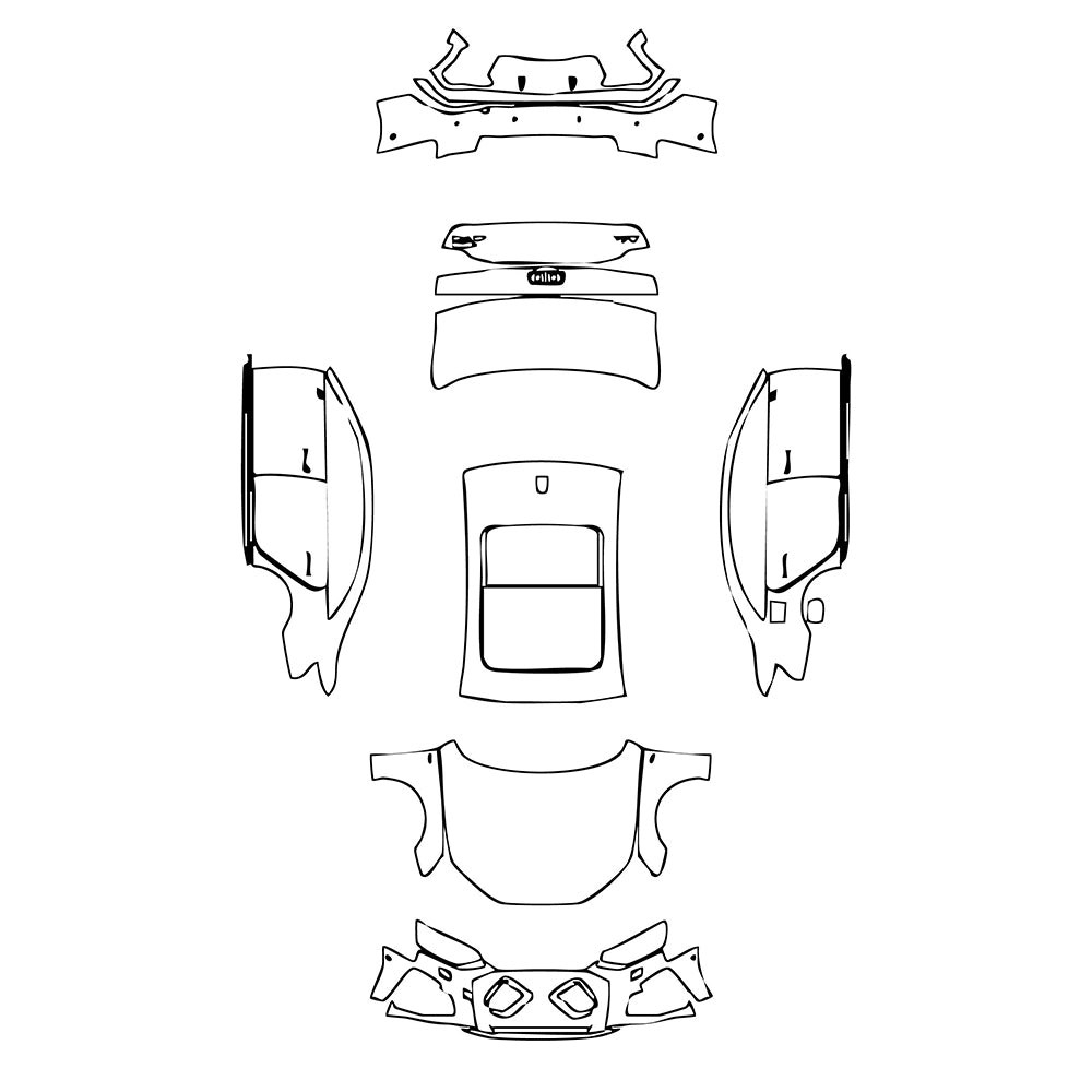 Pre-Cut PPF Audi A4 A4L Saloon Sedan S-line 2021 - PPF-Kits