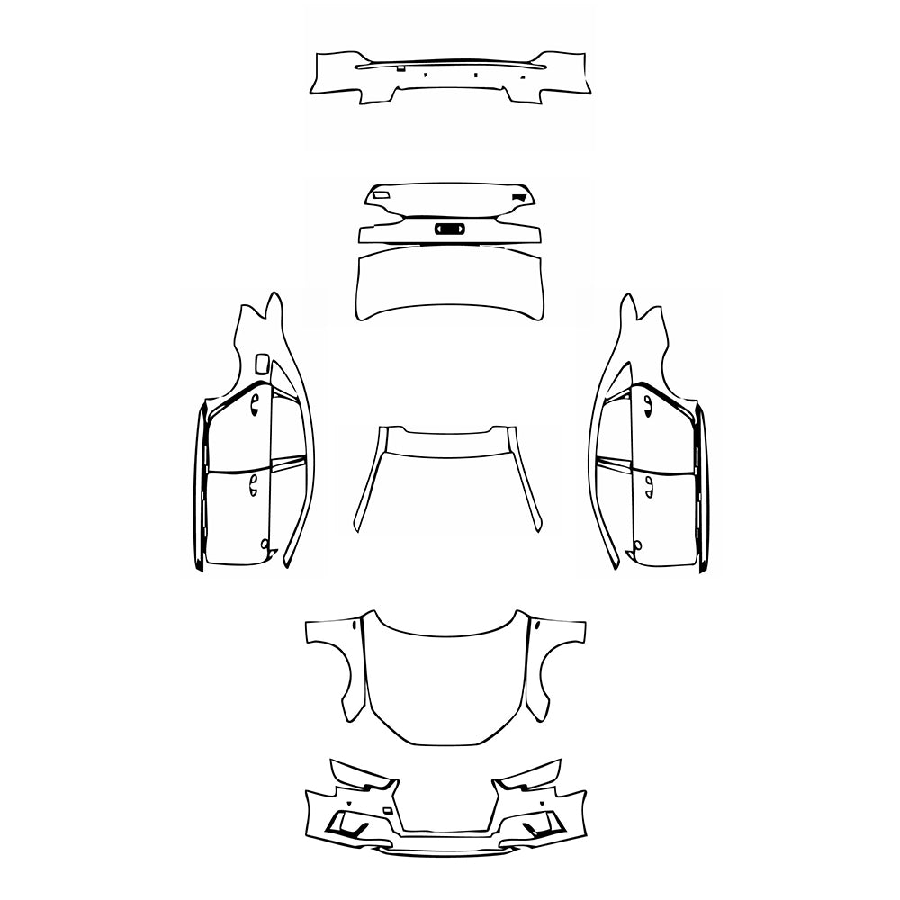 Pre-Cut PPF Audi A4 A4 Saloon Sedan S-line 2019 - PPF-Kits