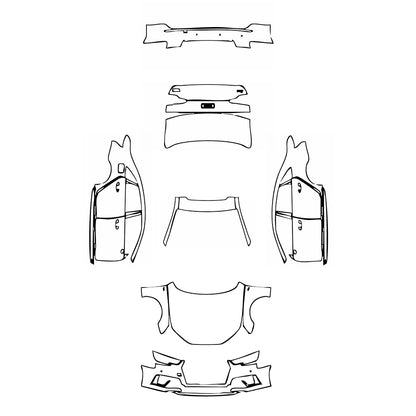 Pre-Cut PPF Audi A4 A4 Saloon Sedan S-line 2019 - PPF-Kits