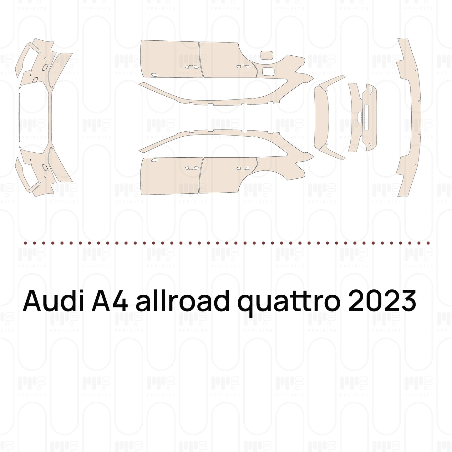 PPF prédécoupé Audi A4 allroad quattro 2023