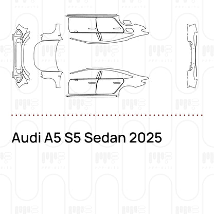 PPF prédécoupé Audi A5 S5 Sedan 2025