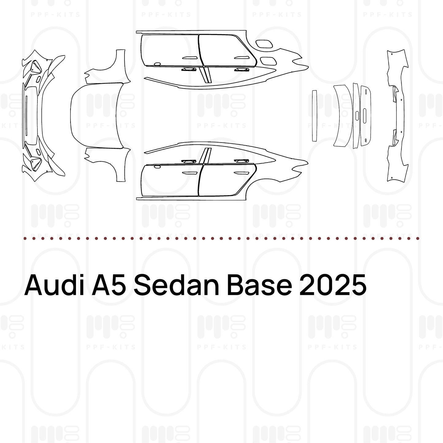 PPF prédécoupé Audi A5 Sedan Base 2025