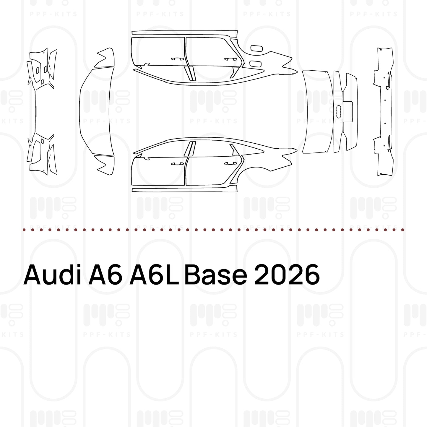 PPF prédécoupé Audi A6 A6L Base 2026