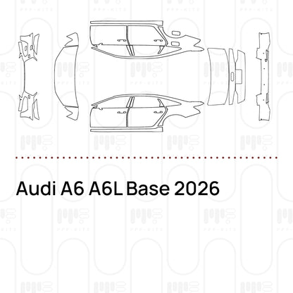 PPF prédécoupé Audi A6 A6L Base 2026