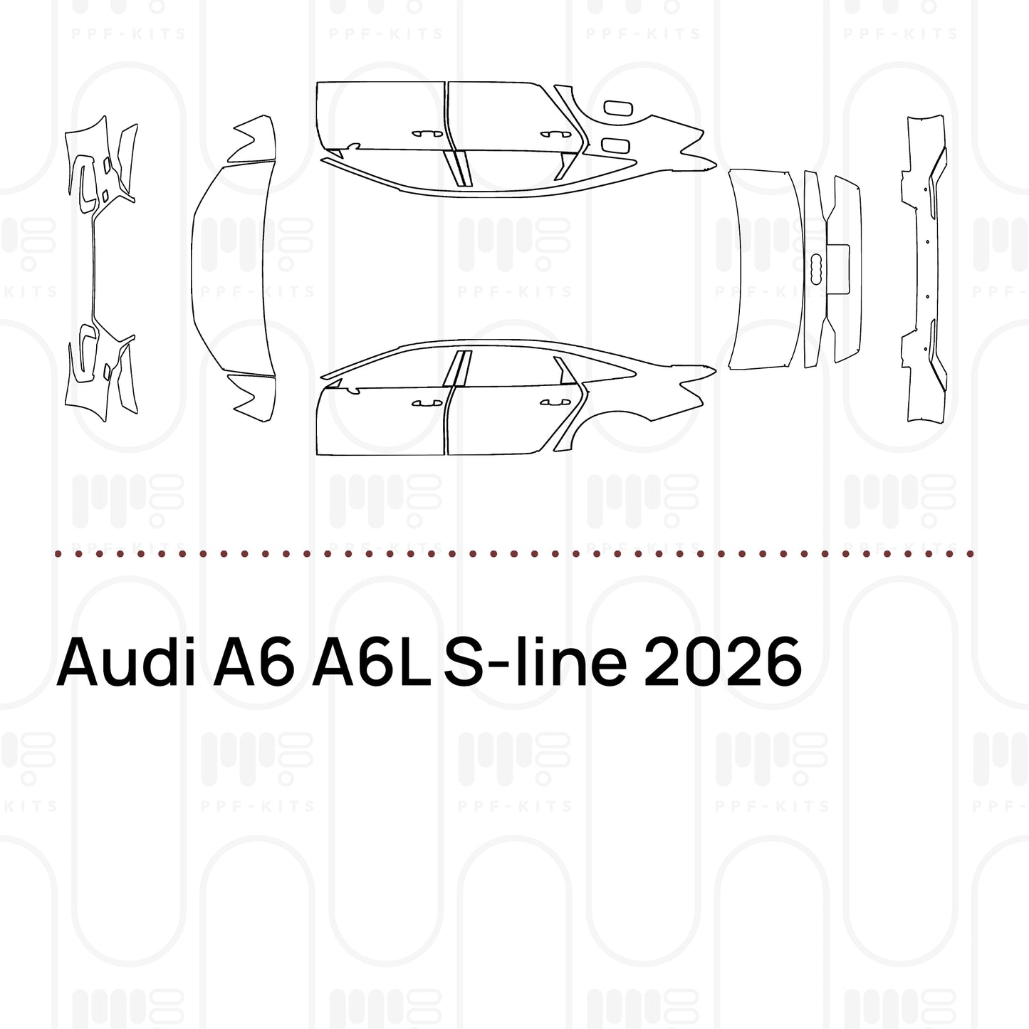 PPF prédécoupé Audi A6 A6L S-line 2026
