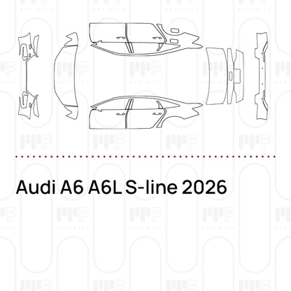 PPF prédécoupé Audi A6 A6L S-line 2026
