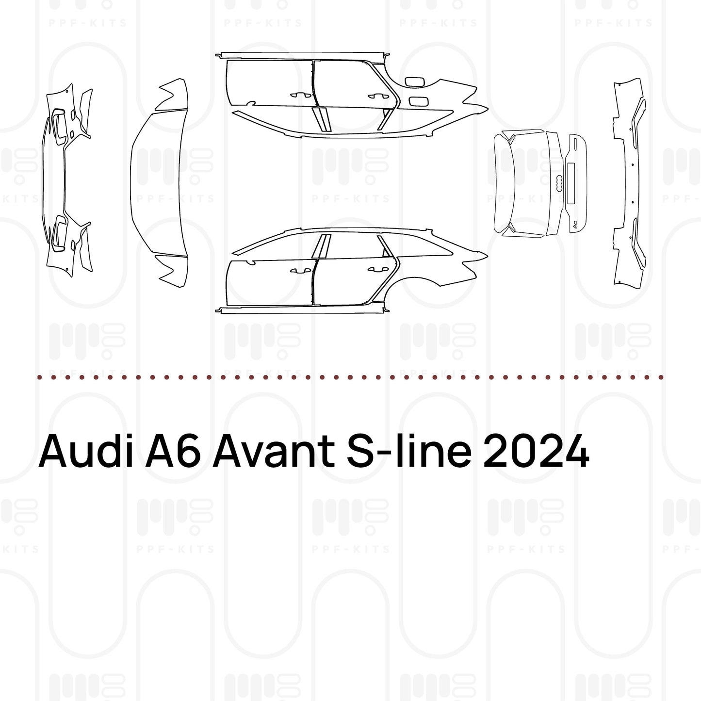 PPF prédécoupé Audi A6 Avant S-line 2024