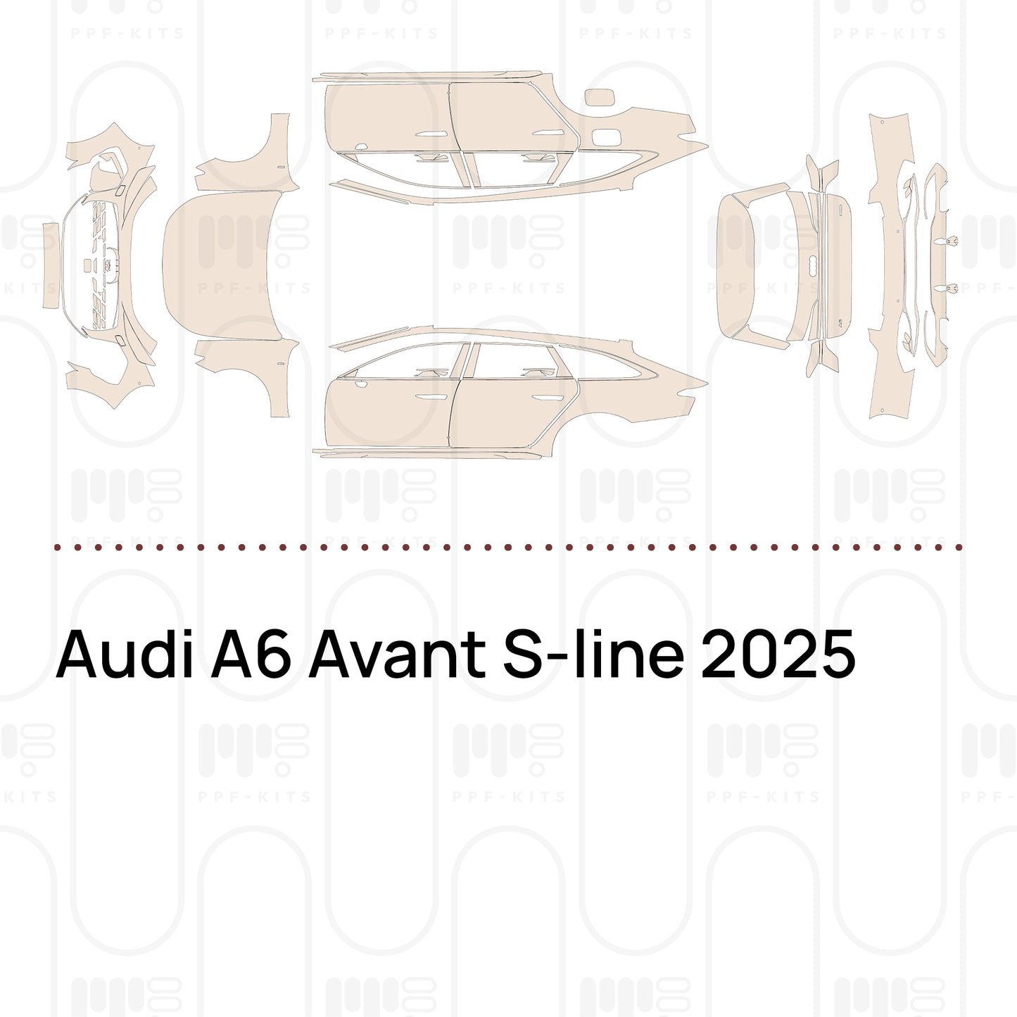 PPF prédécoupé Audi A6 Avant S-line 2025