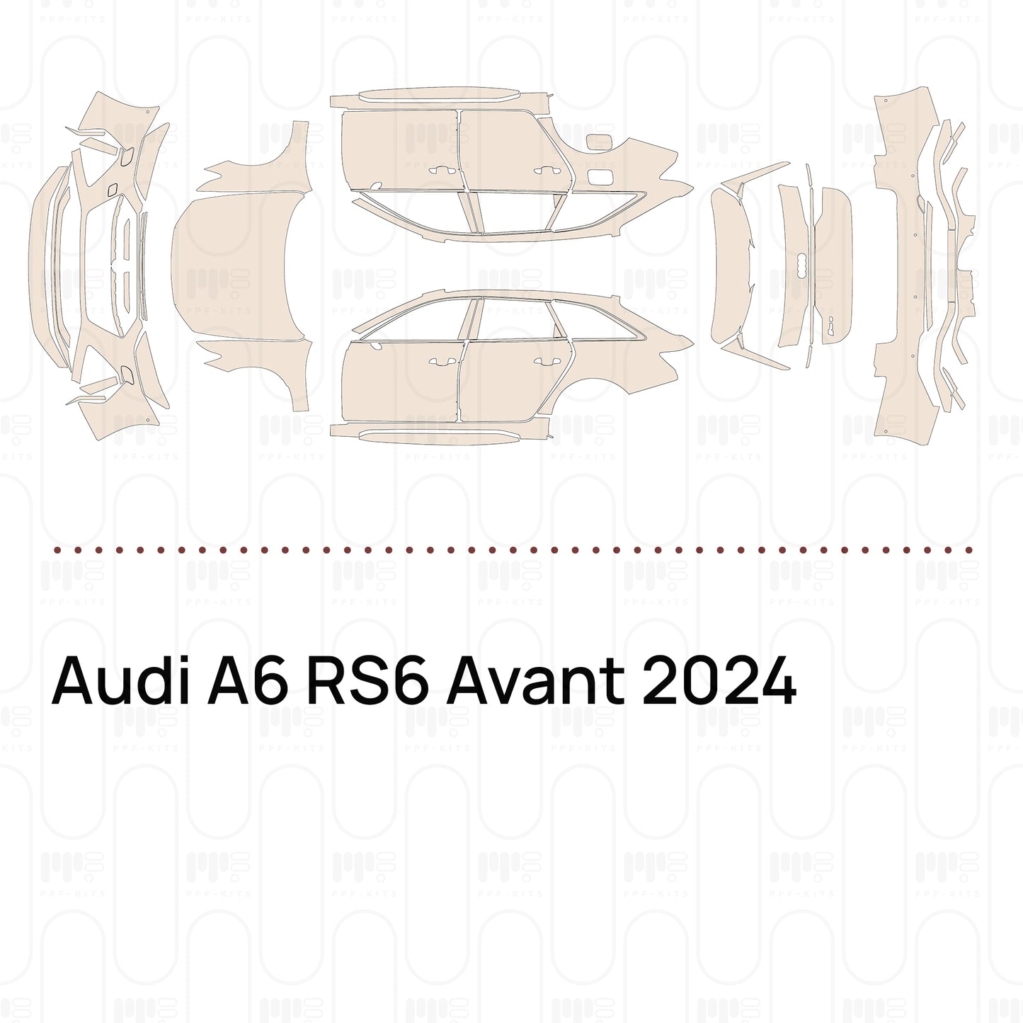 PPF prédécoupé Audi A6 RS6 Avant 2024