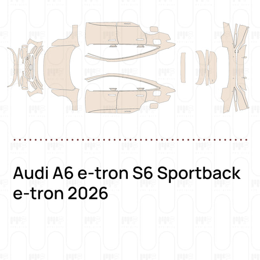 PPF prédécoupé Audi A6 e-tron S6 Sportback e-tron 2026