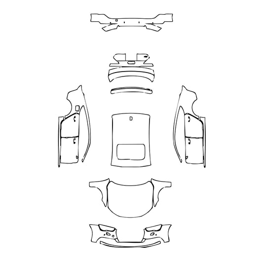 Pre-Cut PPF Audi A7 A7 Sportback Base 2017 - PPF-Kits