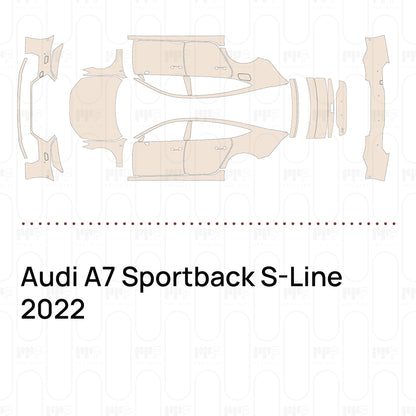 PPF prédécoupé Audi A7 Sportback S-Line 2022