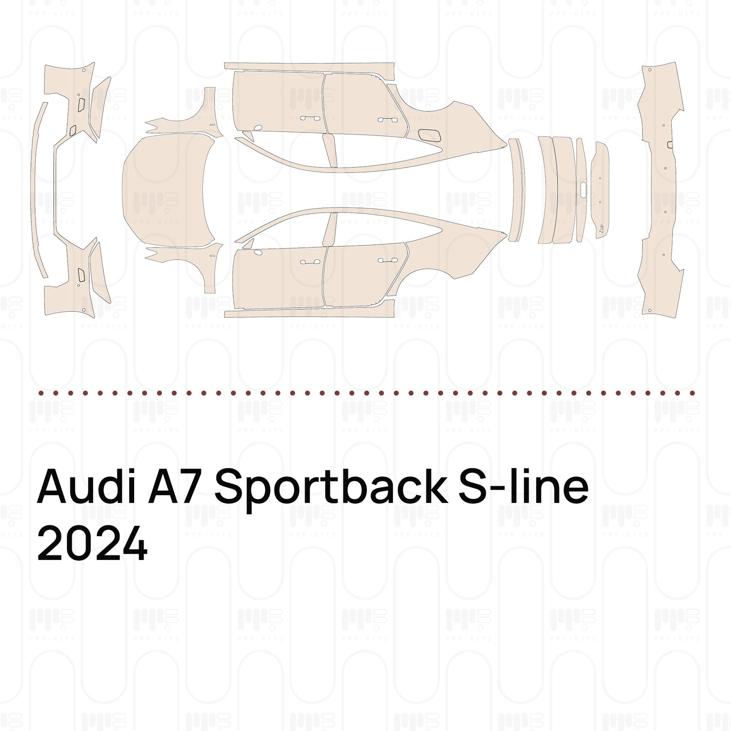 PPF prédécoupé Audi A7 Sportback S-line 2024