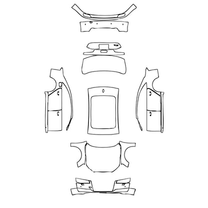 Pre-Cut PPF Audi A8 A8 L (Extended Wheelbase) Base 2016 - PPF-Kits