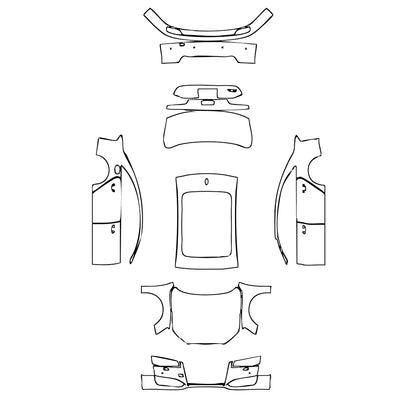 Pre-Cut PPF Audi A8 A8 L (Extended Wheelbase) Sport 2017 - PPF-Kits